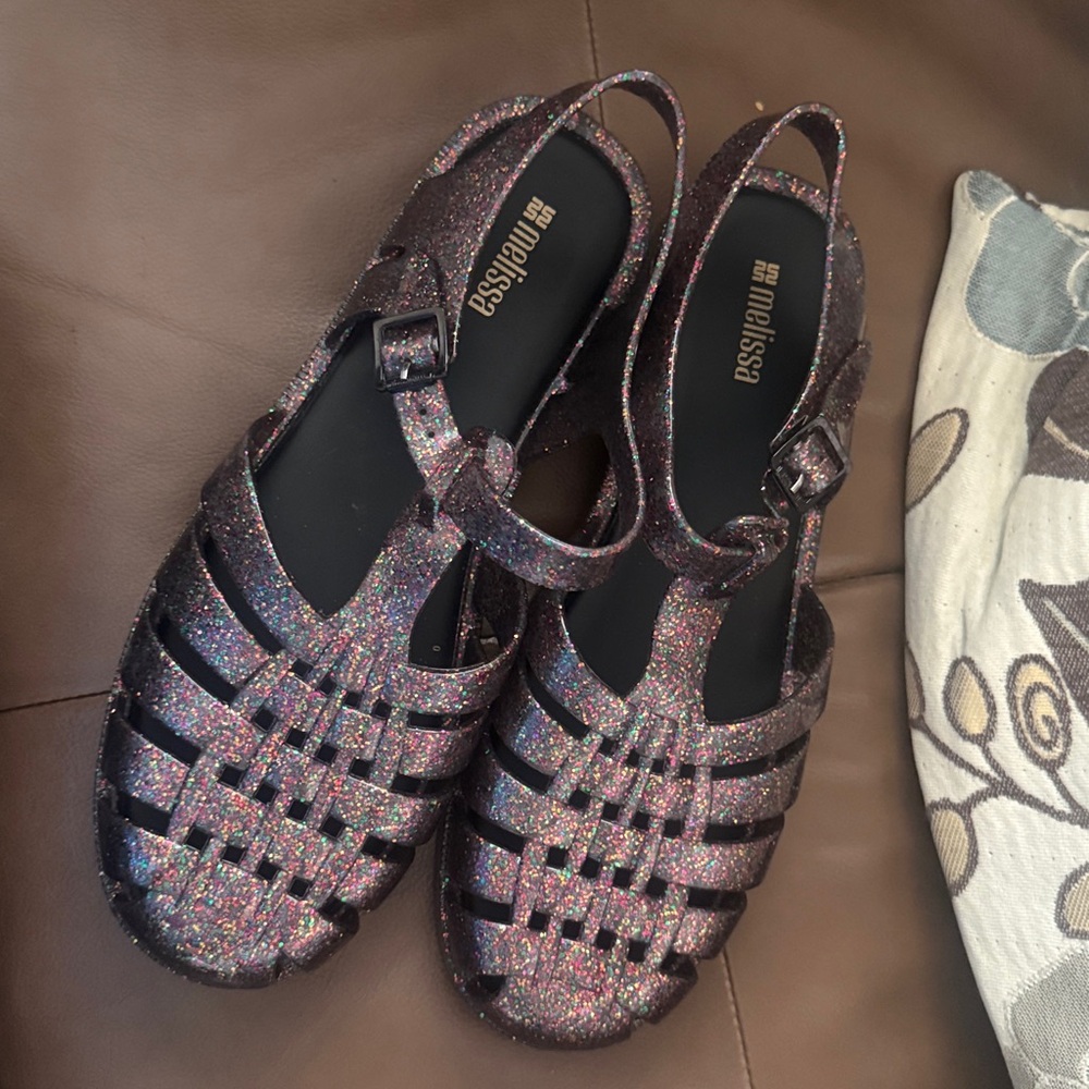 Melissa Multicolor Glitter Jelly Sandals - Picture 2 of 8